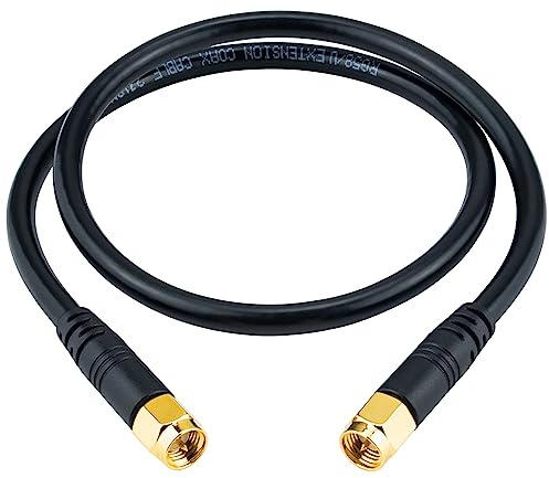 BOOBRIE Cavo patch SMA maschio 0,5 m RG58/U cavo coassiale SMA maschio a SMA maschio SMA maschio cavo coassiale RF a bassa perdita SMA connettore maschio per dispositivi di rete router wireless WIFI