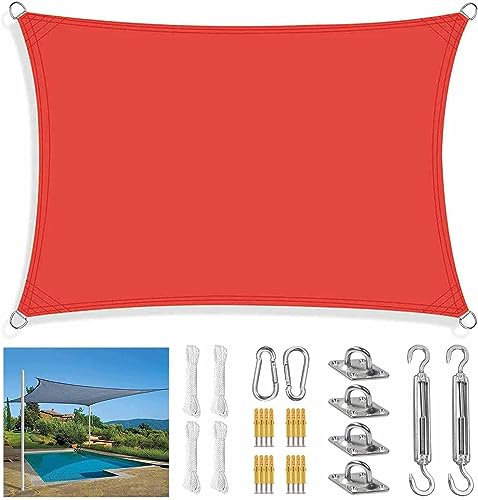 Markise, rechteckig, quadratisch, Sonnensegel, 2 m, 2,5 m, 3 m, 3,6 m, 4 m, 5 m, 6 m, 7 m, 8 m, Spielbereiche im Freien, Markise, Sonnenschutz mit robustem Befestigungssatz, Anti-Ultraviolett, for Tür
