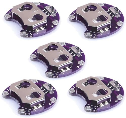 DUTTY Lilypad Knopfzellen-Batteriehalter CR2032 Batteriehalter Gehäuse Modul 5 Stück