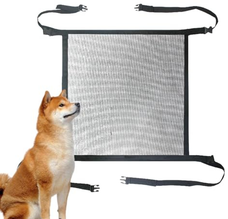 Barrera para mascotas para coche, barrera protectora para automóvil, valla de asiento trasero de coche, barrera transpirable para asiento trasero de coche, barrera para mascotas para SUV, coche