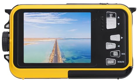 Fotocamera Subacquea, Fotocamera Subacquea da 48 MP con Messa a Fuoco Automatica Fotocamera Subacquea da 11 Piedi Fotocamera Digitale Impermeabile 16X per lo Snorkeling, 128 GB