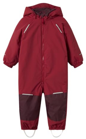 NAME IT Nmnsnow06 Suit Solid FO Tuta da Sci, Karanda Red, 92 Unisex-Bambini