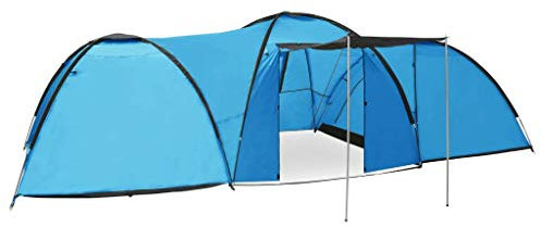 ShGaxin Camping-Igluzelt, Campingzelt, Caming Zelt, Camping Tents, Camping-Zelt, 650×240×190 cm 8 Personen Blau