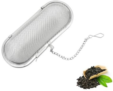 Weenwill Tea Filters,Stainless Steel Spice Strainer Tea strainers Sieve Ball Teapots Fine Mesh Tea Filter with Chain for Loose Tea,Herbal Tea