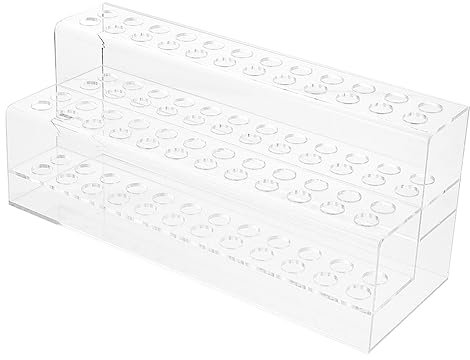 Operitacx Schreibtisch Schreibwaren Stift Rack Acryl Stehen 48 Slots Organisieren Büro Liefert Make-up Pinsel Lagerung