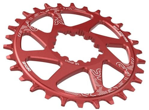 LKfjnhePF Kettenblatt Kurbelgarnitur Fahrrad Krone Aluminiumlegierung 3mm 6mm Offset Rund Oval Kettenblatt MTB Kurbelgarnitur(38T,RED OVAL_3MM Offset)