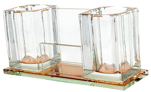 Toddmomy Acryl Mikrofonständer mit Rutschfestem Boden Universeller Kabelloser Mikrofonhalter für Desktop Stabiler Kristall Mic Ständer für Bühne Studio und Zuhause Champagnerfarben