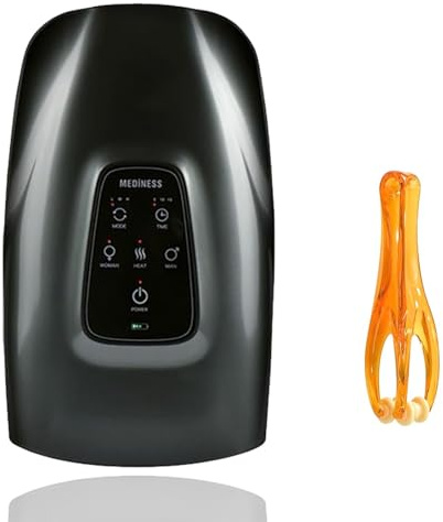 Masajeadores Eléctricos de Mano, Masajeador de Manos Eléctricos Inalámbrico con Calor y Compresión, 3 Modos 3 Temperaturas, Hand Massager Portátil Masaje Dedos y Palma Regalo para Hombres y Mujeres