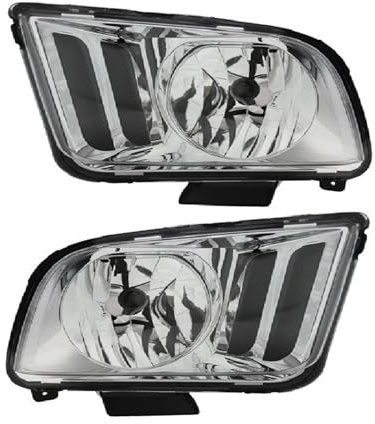Projecteur Principal Pour Ford Pour Mustang 2005-2009 (sans Ampoule) - 1 Paire De Phares Avant (2x)