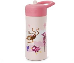 Affenzahn Edelstahl Trinkflasche Fabelhafte Fantasiewelt - Rosa | Mit buntem Motiv, wiederverwendbar, spülmaschinengeeignet und mit 430 ml Fassungsvermögen für den täglichen Gebrauch