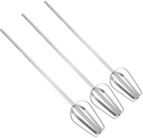 Luxshiny 3pcs Hand Mixer Beaters Attachments, 11.81In Long Electric Mixer Parts for Dough Meat Sauce Mixing and Baking Kitchen Use