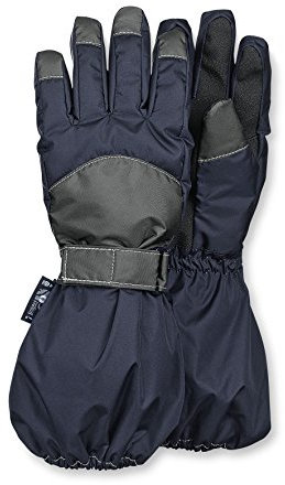 Sterntaler Jungen Stulpen-Fingerhandschuh Handschuhe, Blau (Marine 300), 3