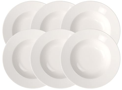 Villeroy & Boch - For Me 6x Suppenteller, Premium Porzellan, weiß