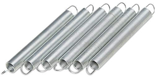 Windhager Lot de 6 Ressorts de Tension pour Couverture de composteur - Ressort en métal - Ressorts hélicoïdaux en métal