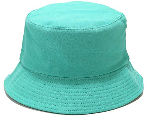 Yixda Classic Sonnenhut Fischerhut Reversibel UV Schutz Sommermütze Eimer Hut (Minzgrün)