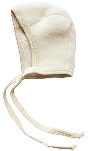 Engel Natur, Merino Baby Fleece Mütze, 100% Wolle (kbT), Maschinenwaschbar (Natur, 62-68)