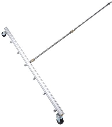 Balai à Eau Sous Pression, Nettoyeur de Rondelle en Acier Inoxydable, Balayeuse électrique pour Allée en Béton, Trottoir, Pont, Nettoyage du Sol du Toit (pour le Sol)