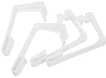 STOBAZA 4 Piezas Clips de Plástico para Cortinas de Ventana RV Accesorios de Instalación Sujetadores Resistentes para Cortinas de Autocaravana Fijadores para Ventana Interior