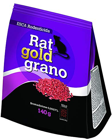 VERDELOOK Rat gold rodenticida in grano 140gr (sacchettini 20gr)