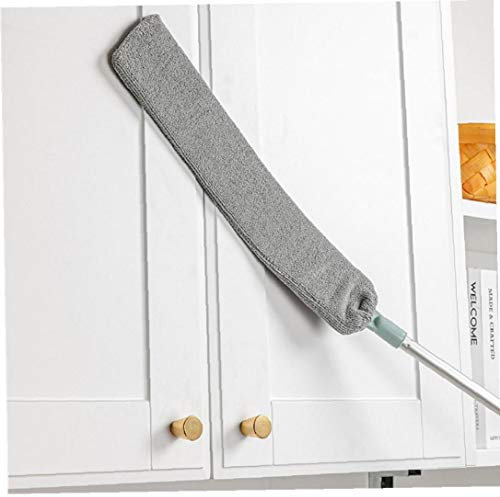 Oulensy Dust Brush,Retractable Gap Dust Cleaning Artifact,Long Handle Microfiber Hand Removable and Washable Telescopic Hand Dust Collector for Home Bedroom Kitchen