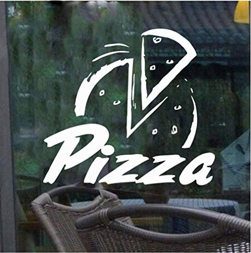 Wandaufkleber Pizzeria Wand- / Fensterladen Vinyl Aufkleber Aufkleber. Verschiedene Farb- Und Größenoptionen. Pizza Restaurant 46X42Cm