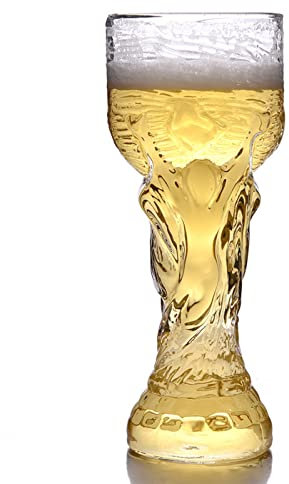Copa Mundial de Cerveza Copa Mundial Taza de Cerveza Cuatro Tamaños Copa de Cerveza de Fútbol Vasos de Cerveza en Forma de Trofeo de Fútbol para Bar Partido