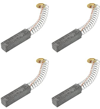 PATIKIL Escobillas de Carbón para Motor, 20x5x5mm 4pcs | Cepillos de Carbón para Herramienta Eléctrica, Reemplazo de Reparación de Angular Amoladora Mesa Sierra Taladro de Mano