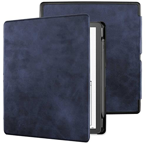 WALNEW Hülle für 10,2-Zoll Kindle Scribe 2024/2022, dünne PU Leder Schutzhülle Tasche für Neue Kindle Scribe 10,2 ereader mit Stifthalter und Automatischer Aufwach/Ruhe-Funktion
