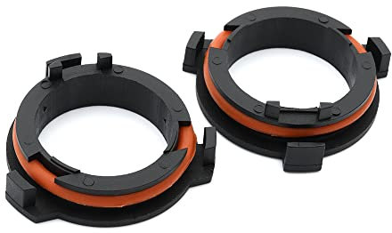 2 Stück H7 LED Scheinwerfer-Leuchtmittel-Adapter-Sockel-Halterung, H7 HID-Lampenfassung, Befestigungsclips für 1998–2005 O-pel Astra G, 1999–2005 O-pel Zafira A