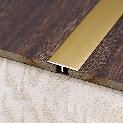Tira de transición de suelo for huecos, tira de transición de suelo de metal de 3,3 cm de ancho de alfombra a baldosa, flauta reductora de puertas for suelos de interior con diferencia de altura de 8-