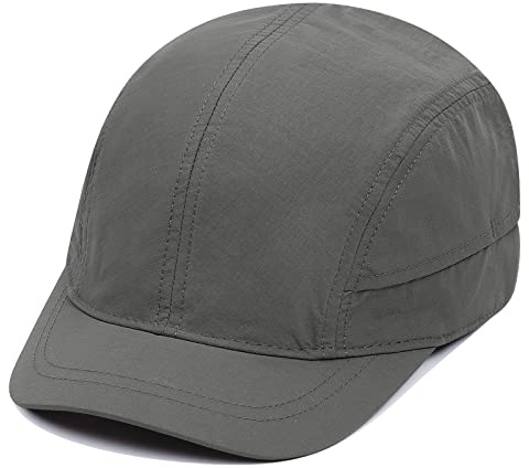 CLAPE Wasserabweisend Basecap mit Kurzer Schirm Leicht Short Brim Baseball Cap Verstellbar Outdoor Dad Hat für Running Sport Wander