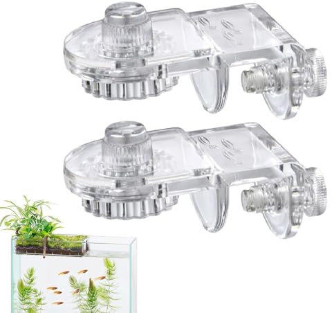 zwxqe Aquarium-Deckel-Clips, Aquarium-Deckel-Clips, transparent, für Aquarium-Deckel, Acryl-Halterung, Halterung, Halterung, randlos, 8 Stück