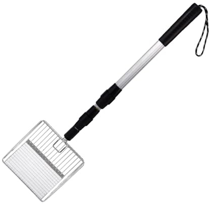 Pala colador para gallinero, pala para excrementos de gallinero, herramientas de limpieza extensibles para gallinero, accesorio para gallinero, pala para separar las heces y la suciedad de la