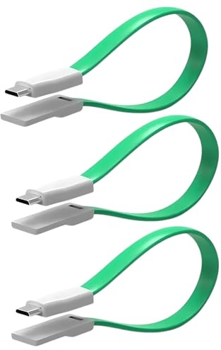 USB to Micro USB Cable 0.2M (3-Pack), Magnetic Short Micro USB to USB Cable, Foldable USB Micro Cable, Micro USB Charger Cable for Samsung Galaxy S7 S6 S5, Nexus, LG, PS4, HTC, Xbox, Kindle and More