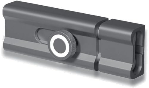 Cerraduras de perno deslizante de 80 mm de aleación de aluminio, perno deslizante autoadhesivo, cerraduras de seguridad para el hogar, cerradura de puerta para madera, metal, vidrio y más (gris)