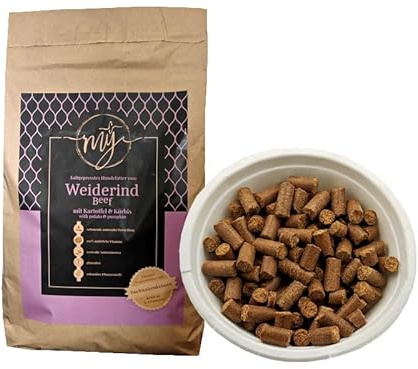 My Trockenfutter Weiderind mit Kartoffeln und Kürbis 5kg mÿ kaltgepresst für Hunde I Hundefutter