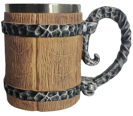 Vaso de cerveza de resina, vaso para cerveza artesanal, taza de té en de cubo, con asa, perfecta para fiestas, barbacoas y uso diario, apta para lavavajillas, gran regalo para los amantes de la