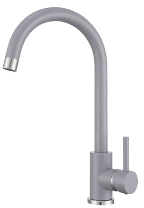 VBChome Rubinetto da cucina grigio effetto granito girevole a 360° – Miscelatore monocomando per lavello, rubinetto moderno per lavello
