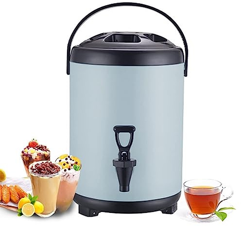 Erogatore di acqua calda e fredda in acciaio inox con rubinetto e maniglia per catering, ufficio, hotel e feste