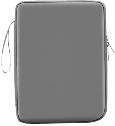 Tablet Carrying Case - Gray Protective Sleeve, Tablet Travel Storage, Shock Absorb Padding | Daily Device Carry Setup, Work Office Backpack Slot, Use For Commuting Business Tech Transport