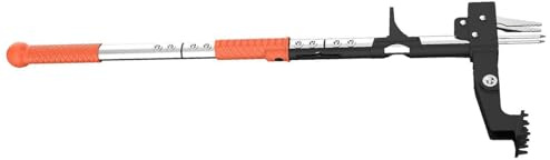 CFTGIW Herramienta Extractora Jardinería Extractor de Maleza de Pie con Ergonómico de 39 37 Pulgadas 4 Garras de Acero Inoxidable Herramienta Extractora de Aluminio LivianoHerramienta de