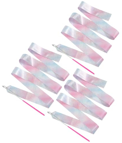 Gogogmee 3pezzi Nastro per Ginnastica Ritmica Danza e Fitness di Nastri Riutilizzabili Flessibili e Resistenti per Allenamento Performance e Esercizi