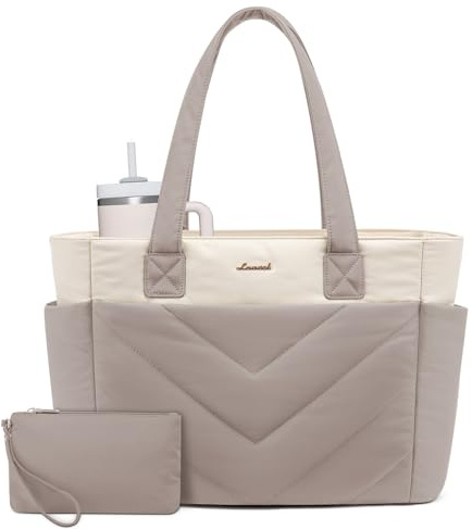 LOVEVOOK Laptoptasche Damen 15,6 Zoll, Handtasche Groß Shopper Tasche