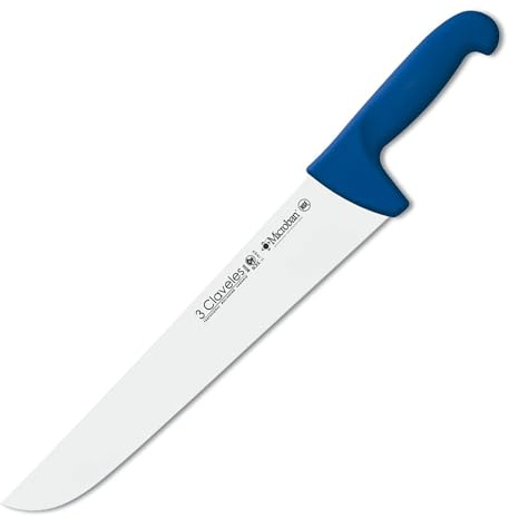 3 Claveles Cuchillo Carnicero Proflex, Acero Inoxidable, Azul, 30 cm-12
