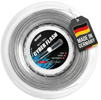 Topspin Tennissaite Cyber Flash - 300m 'The Classic One' Tennis-Saite für Gute Power und Spin Eigenschaften