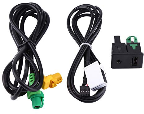 Adaptateur USB, Adaptateur de câble de Faisceau de câbles de Prise de commutateur AUX USB de Voiture pour série 3 5 E87 E90 E91 E92 X5 X6
