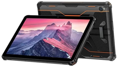 Oukitel RT9 Rugged Tablet 6/256 GB - Robustes Tablet - Tablet 10 Zoll - Android Tablet - IP69 wasserdicht und staubdicht - Mit Robustes Case - 4G Dual SIM Anschluss - Mobile Internet und GPS - Android