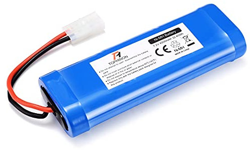 HT TopHinon High Capacity Security 4500mAh 7.2V Rechargeable Low Self Discharge NiMH Battery Pack for RC/Remote Control Car, Robots + Customized Coaster