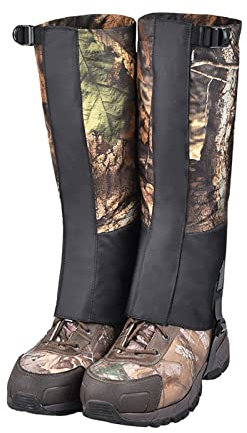 LZQpearl Polainas De Senderismo, Hombres Mujeres Impermeables Polainas De Nieve, Polainas De Serpiente para Protección contra Mordeduras De Serpiente (Camo,M)
