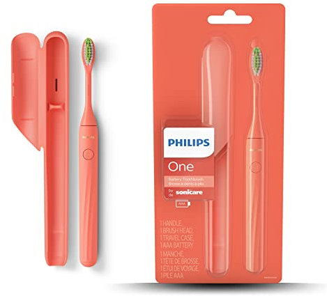 Philips One Battery Toothbrush - Electric Toothbrush in Miami Coral (Model HY1100/01) - Outdated Product